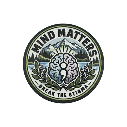 Mental Health Awareness UV Printed Hat Patch Collection | Semicolon Patches - #LoneStar Adhesive#