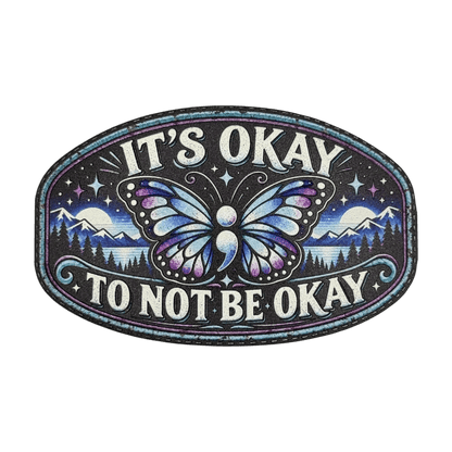 Mental Health Awareness UV Printed Hat Patch Collection | Semicolon Patches - #LoneStar Adhesive#