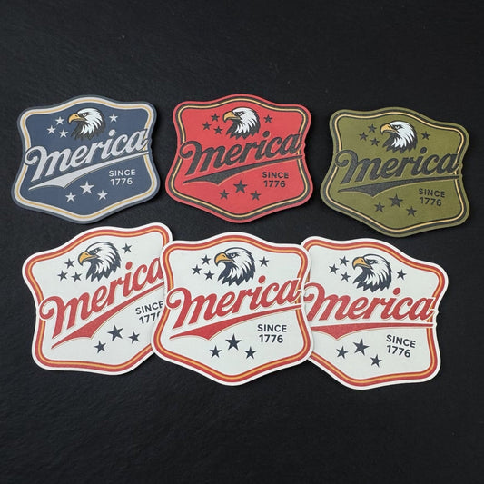 'Merica - UV Printed Patch - LoneStar Adhesive