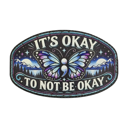 Mental Health Awareness UV Printed Hat Patch Collection | Semicolon Patches