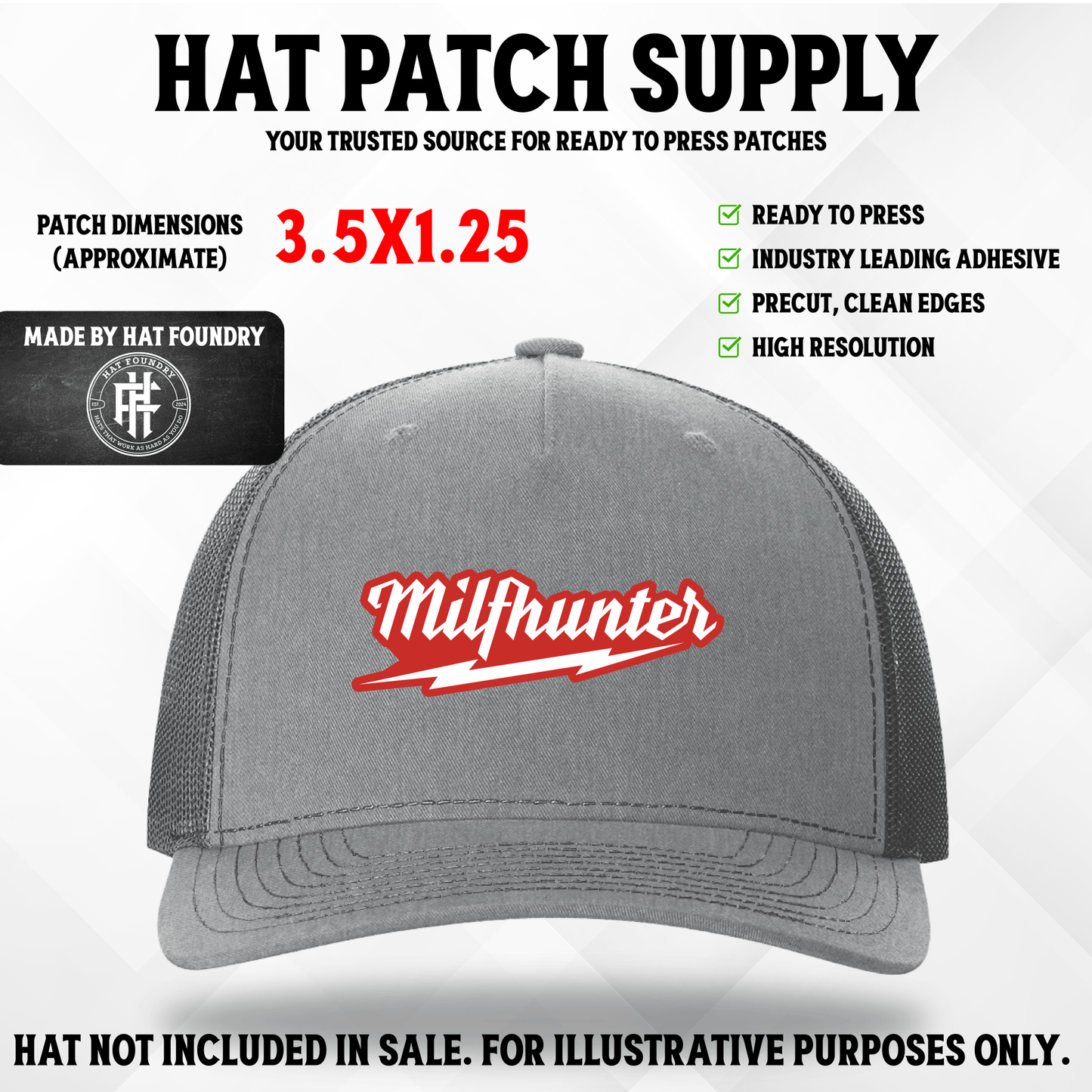 Milf Hunter UV Printed Patch - LoneStar Adhesive