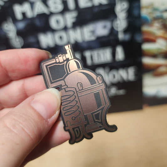 Moonshine Still Engraved Acrylic Hat Patch - MR01 - LoneStar Adhesive