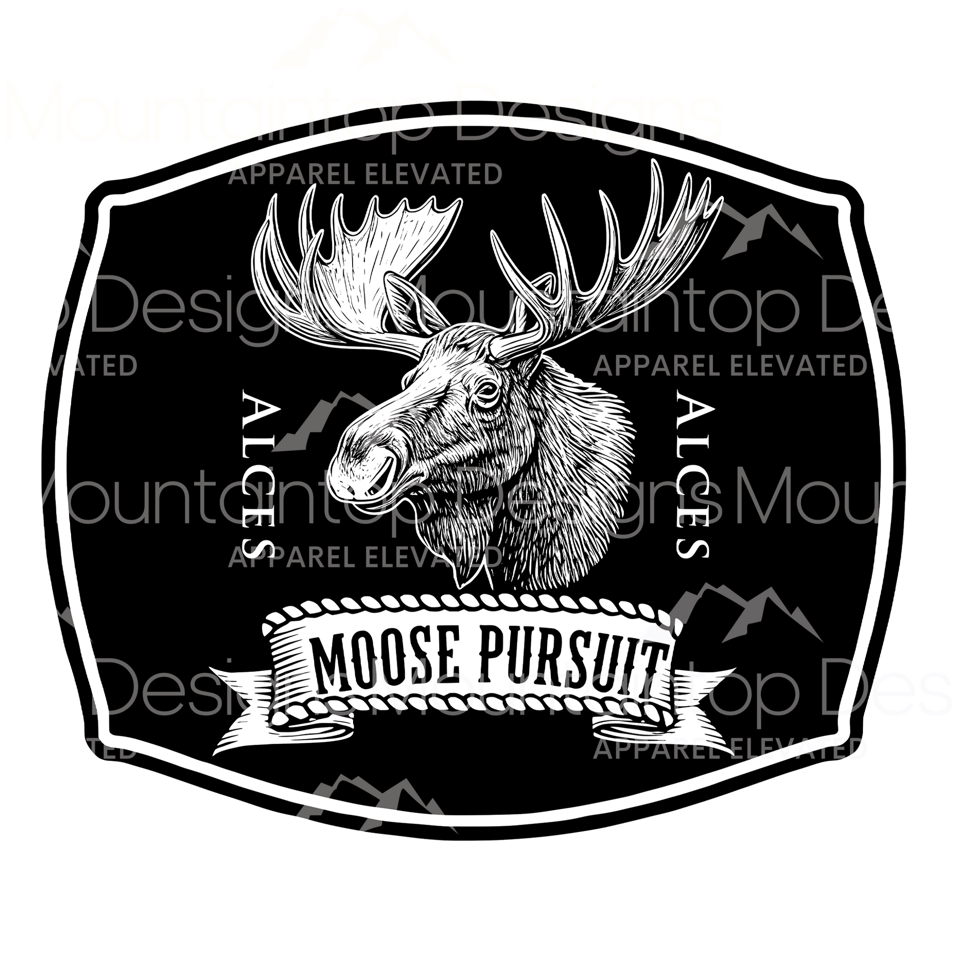 Moose Pursuit SVG - LoneStar Adhesive