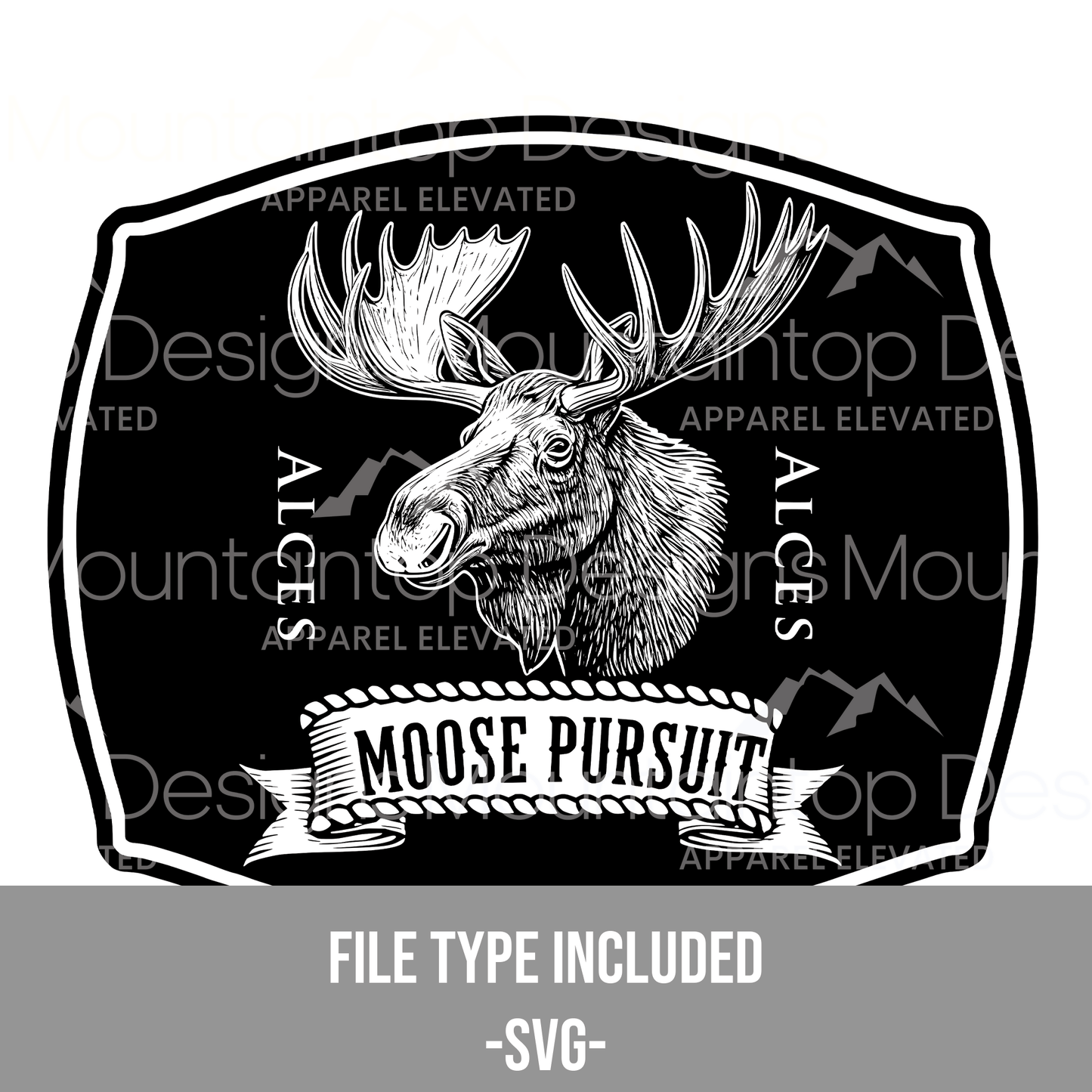 Moose Pursuit SVG - LoneStar Adhesive