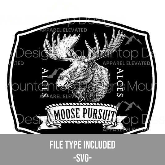 Moose Pursuit SVG - LoneStar Adhesive