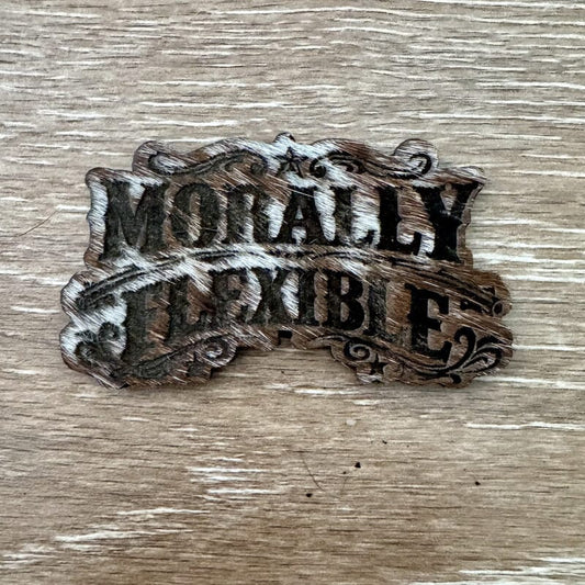 Morally Flexible Genuine Cowhide Iron-On Patch - #LoneStar Adhesive#