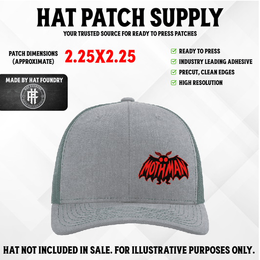 Mothman UV Printed Hat Patch - LoneStar Adhesive