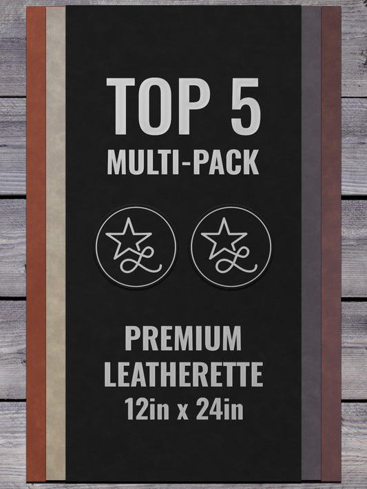 Multi - Pack Durra - Bull Premium Leatherette™ Sheets (12x24) - #LoneStar Adhesive#
