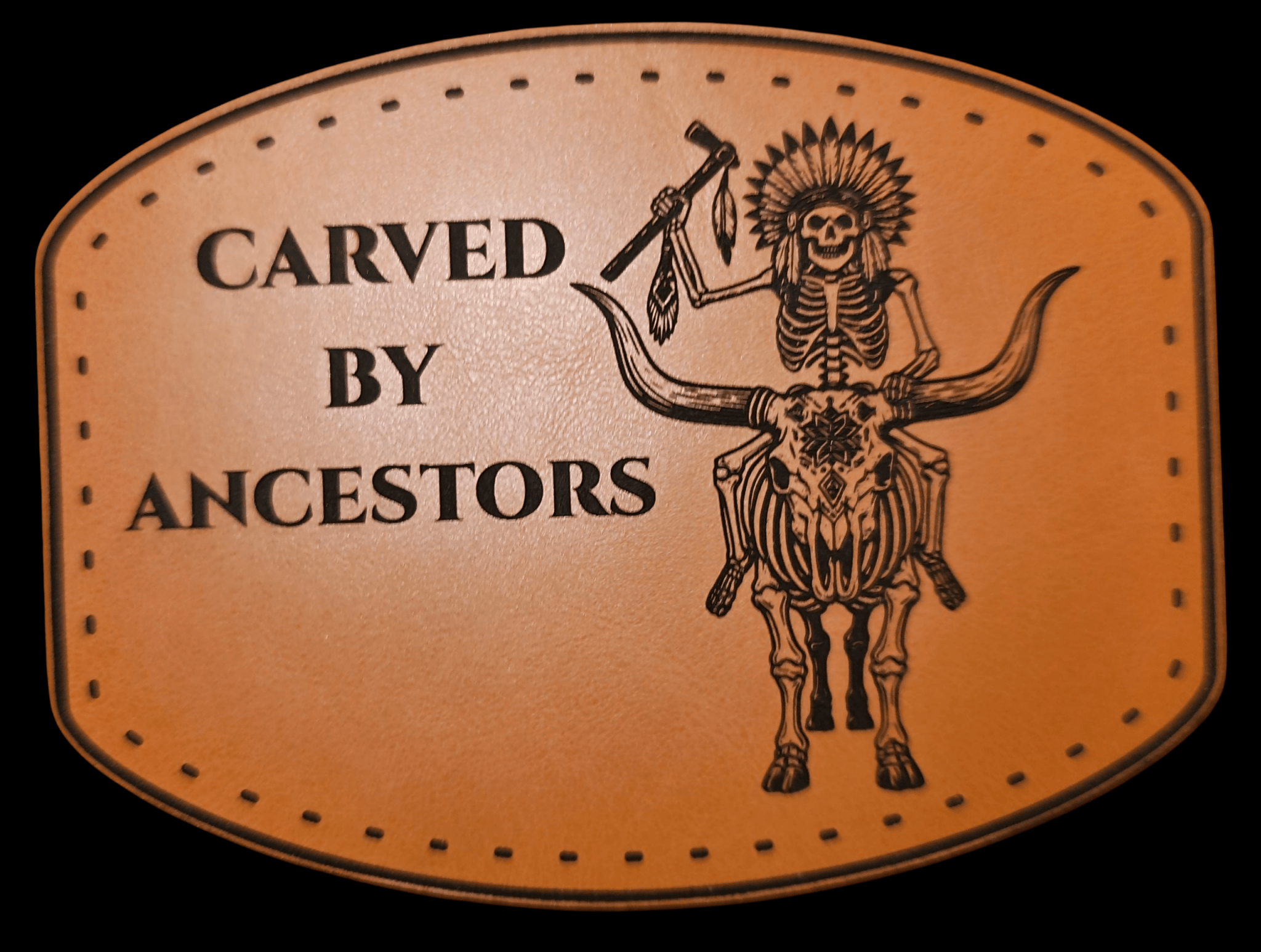 Native American Indian Bull Skeleton - Carved By Ancestors – Lone Star ...