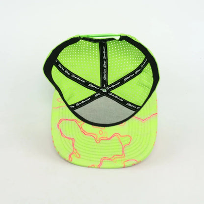 neon green with pink topo - LoneStar Adhesive