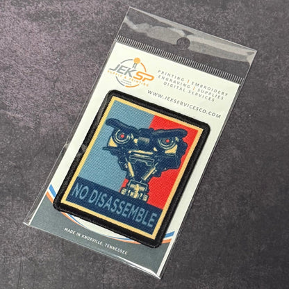 No Disassemble Funny Morale Patch | Made in USA | VELCRO® Brand Hook Backing - LoneStar Adhesive