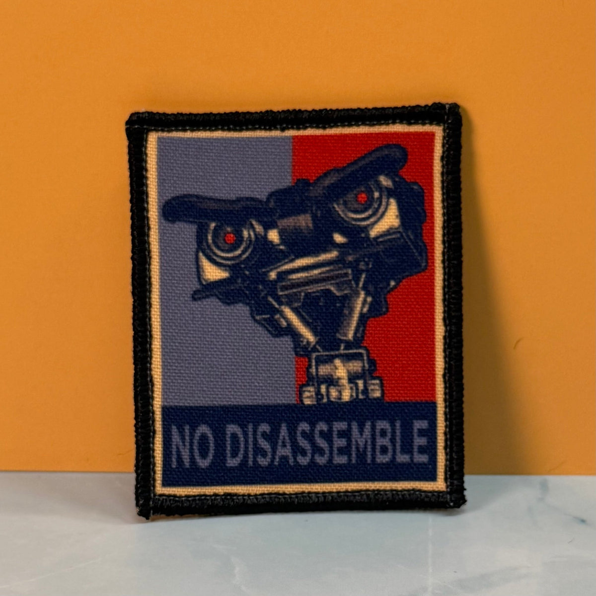 No Disassemble Funny Printed Morale Patch, 2x3" | Made in USA | VELCRO® Brand Hook Backing - LoneStar Adhesive