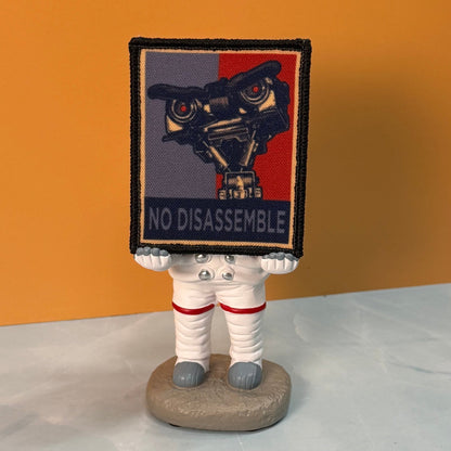 No Disassemble Funny Printed Morale Patch, 2x3" | Made in USA | VELCRO® Brand Hook Backing - LoneStar Adhesive