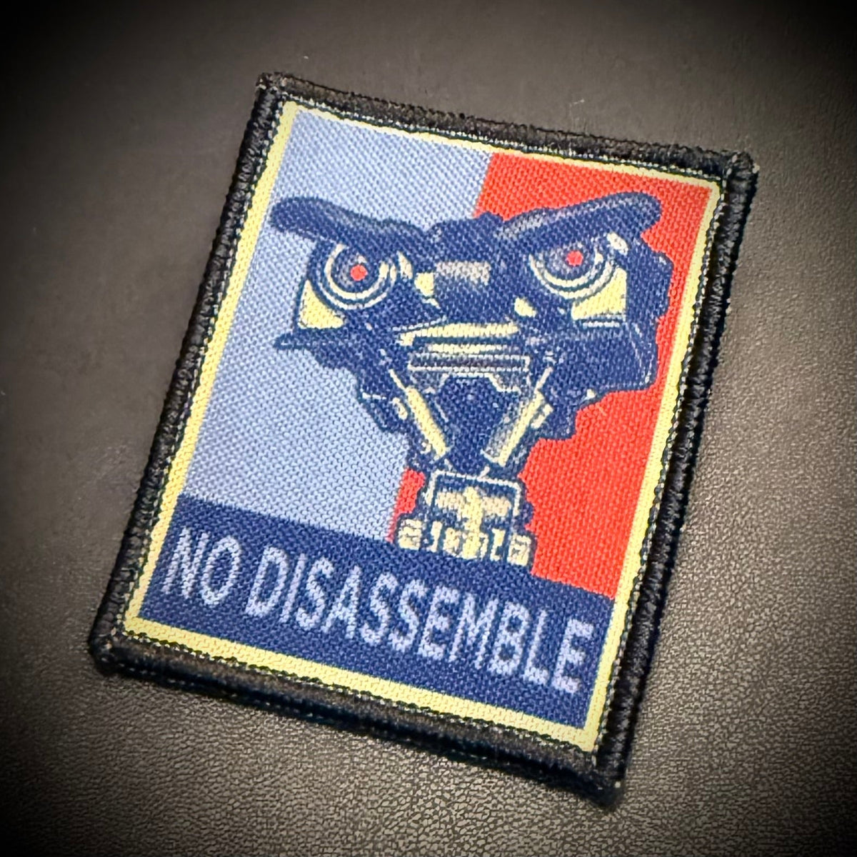 No Disassemble Funny Printed Morale Patch, 2x3" | VELCRO® Brand Hook Backing - #LoneStar Adhesive#