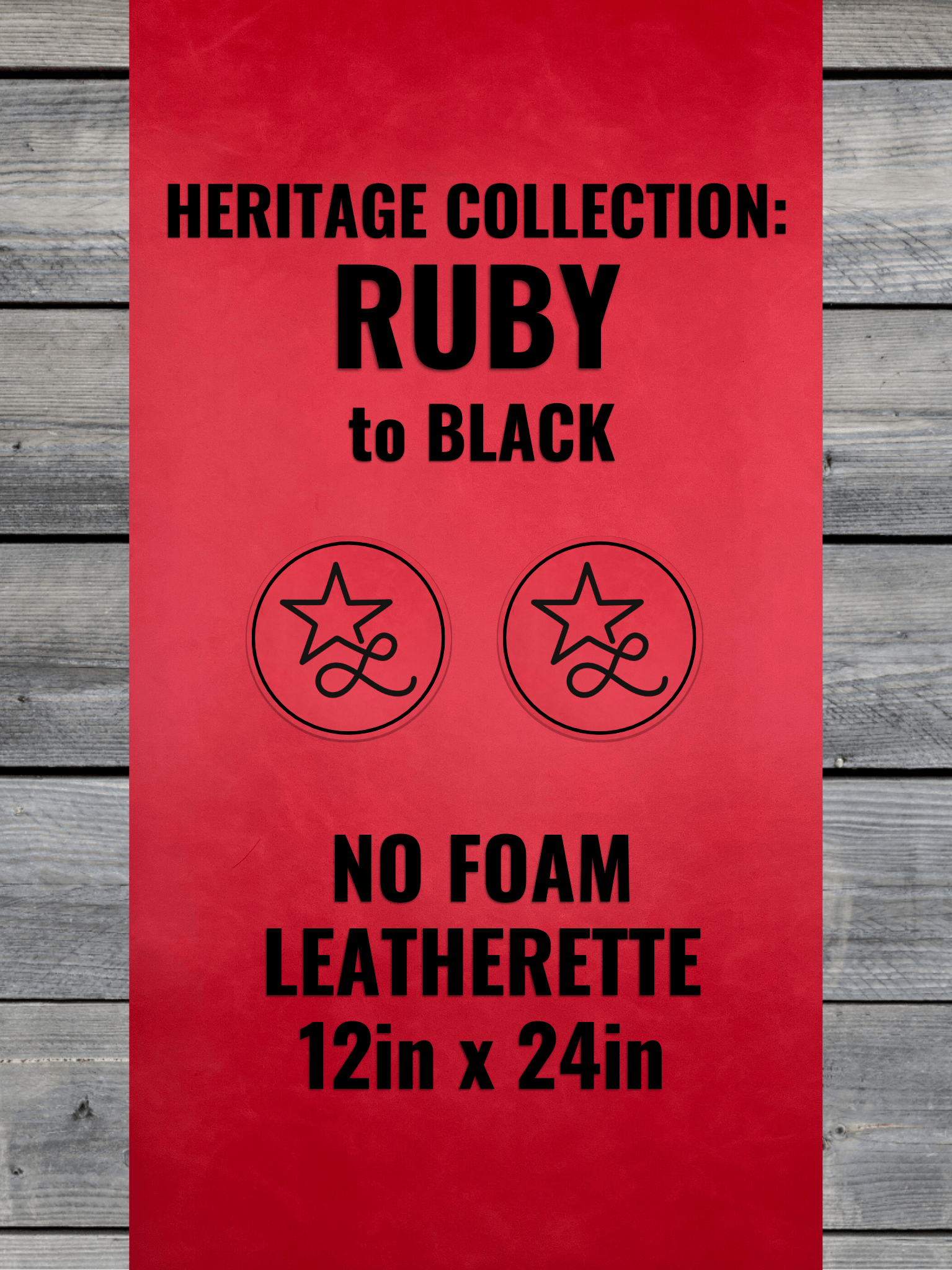 Premium Leatherette Sheets Heritage Ruby / Black – No Foam Durra Bull ...