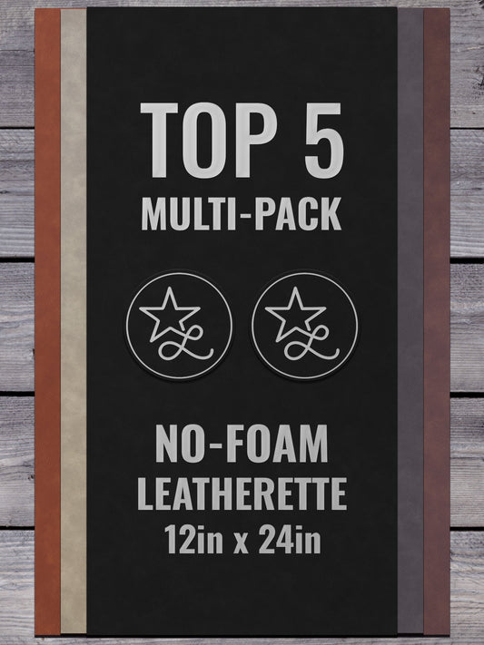 NO - FOAM Multi - Pack Durra - Bull Leatherette Sheets (12x24) - #LoneStar Adhesive#