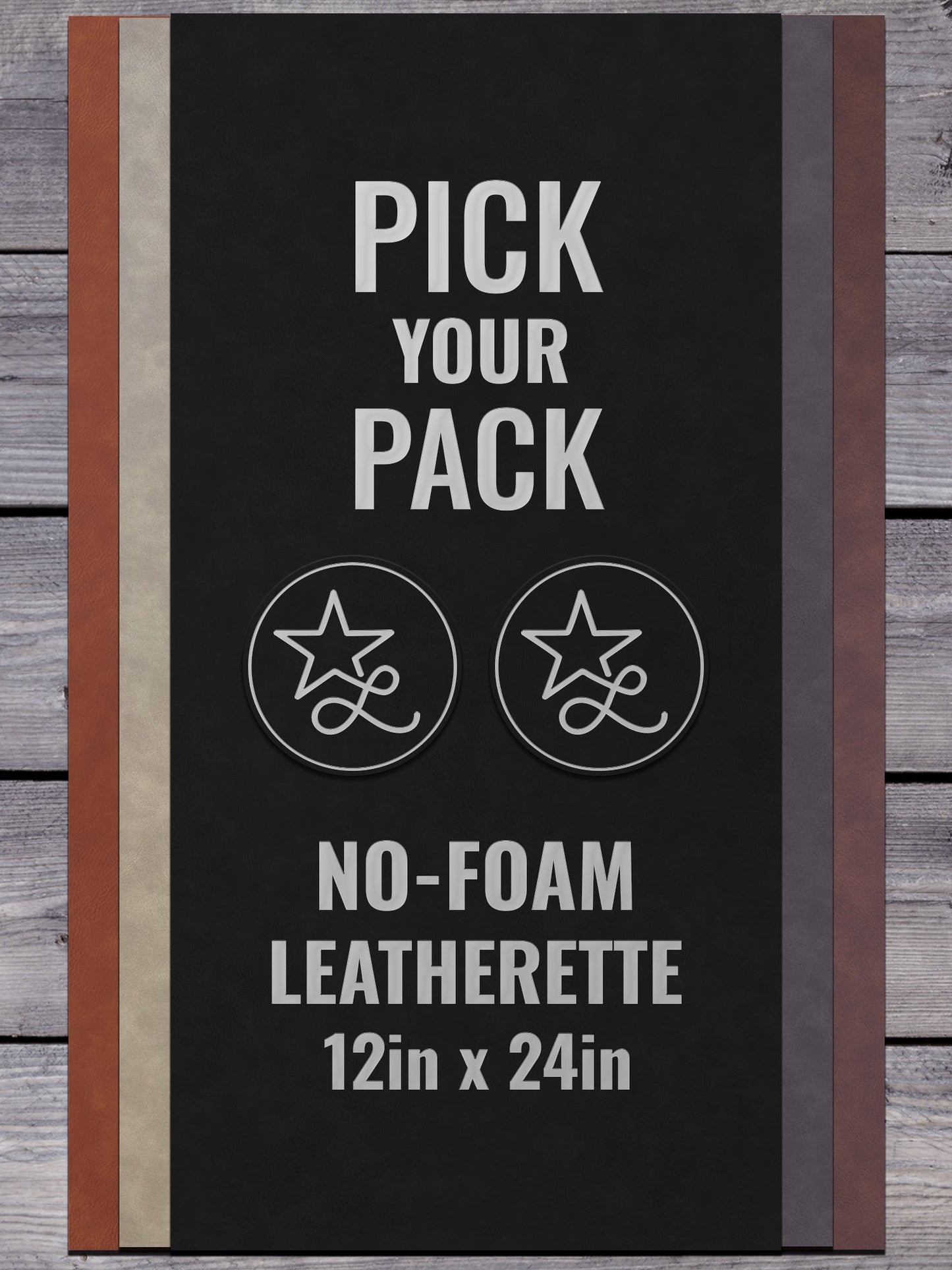 NO - FOAM "Pick Your Pack" Durra - Bull Leatherette Sheets (12x24) - #LoneStar Adhesive#