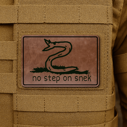 No Step On Snek Morale Patch 2"x3" Hook & Loop | Made in USA - LoneStar Adhesive