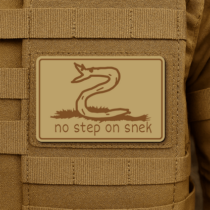 No Step On Snek Morale Patch 2"x3" Hook & Loop | Made in USA - LoneStar Adhesive