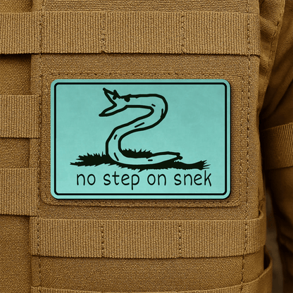 No Step On Snek Morale Patch 2"x3" Hook & Loop | Made in USA - LoneStar Adhesive