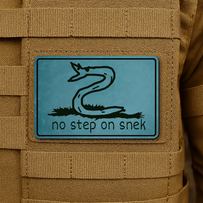 No Step On Snek Morale Patch 2"x3" Hook & Loop | Made in USA - LoneStar Adhesive