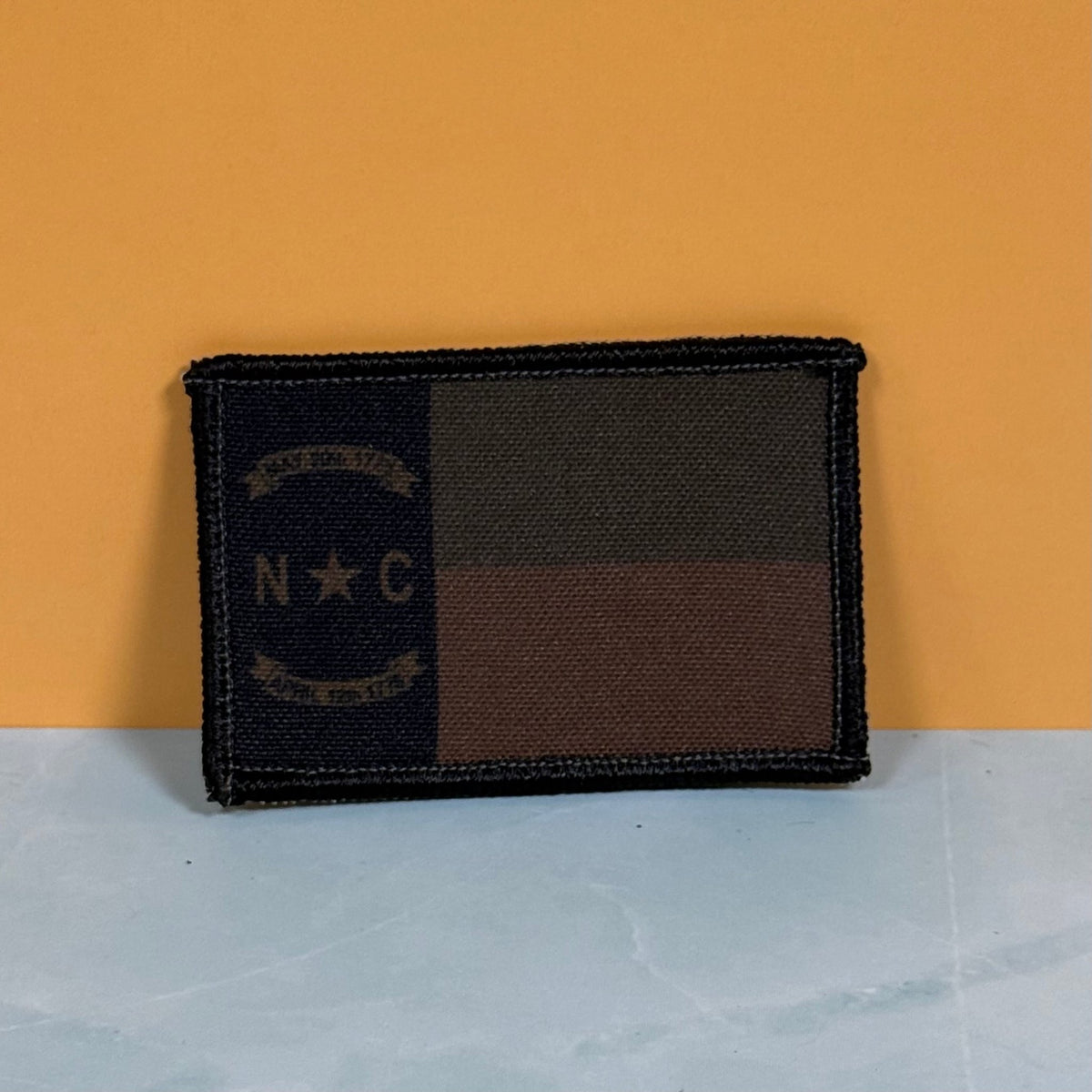 North Carolina State Flag Patch, 2x3" (Full Color & Tactical) | Made in USA | VELCRO® Brand Hook Backing - LoneStar Adhesive