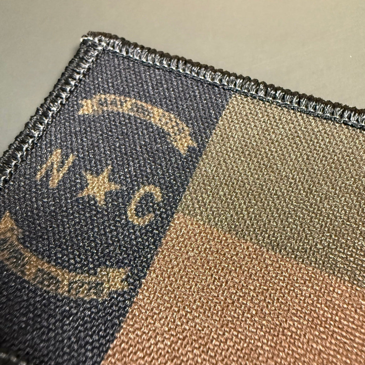 North Carolina State Flag Patch, 2x3" (Full Color & Tactical) | Made in USA | VELCRO® Brand Hook Backing - LoneStar Adhesive