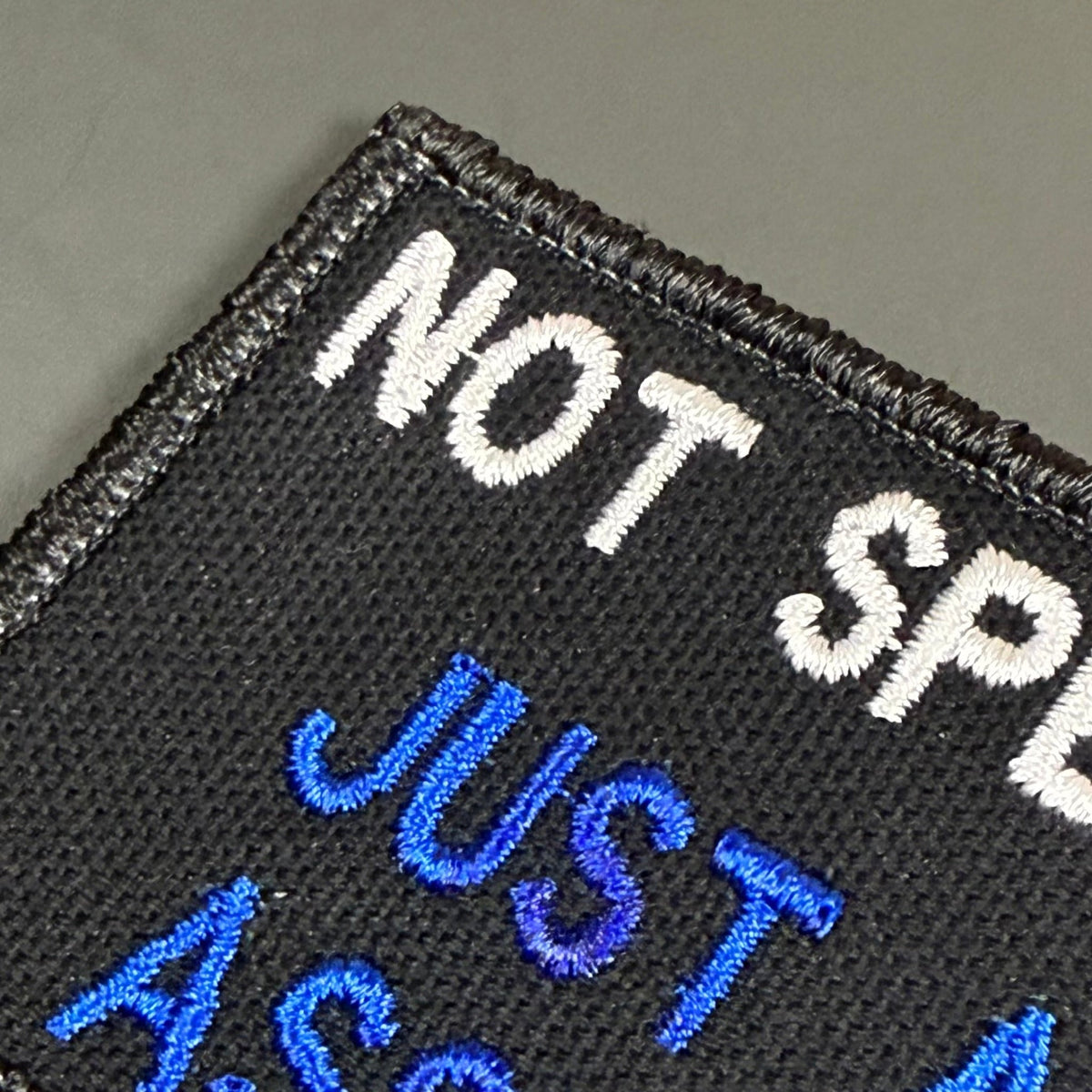 Not Special, Just An Asshole Funny Morale Patch, 2x3" | Made in USA | VELCRO® Brand Hook Backing - LoneStar Adhesive