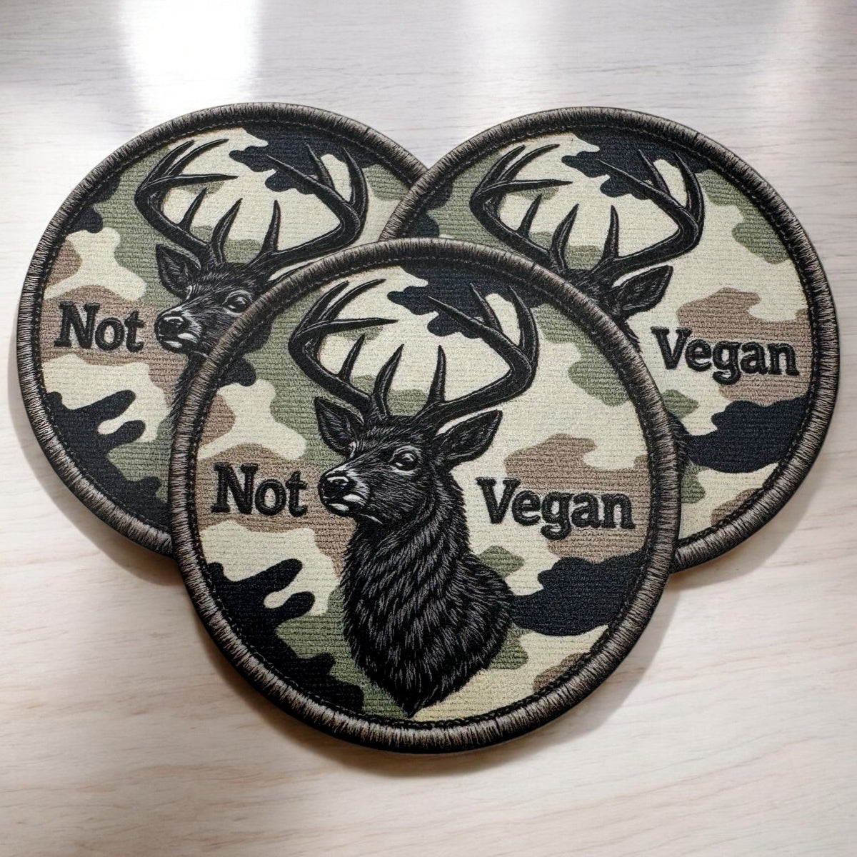 Not Vegan - UV Printed Patch - LoneStar Adhesive