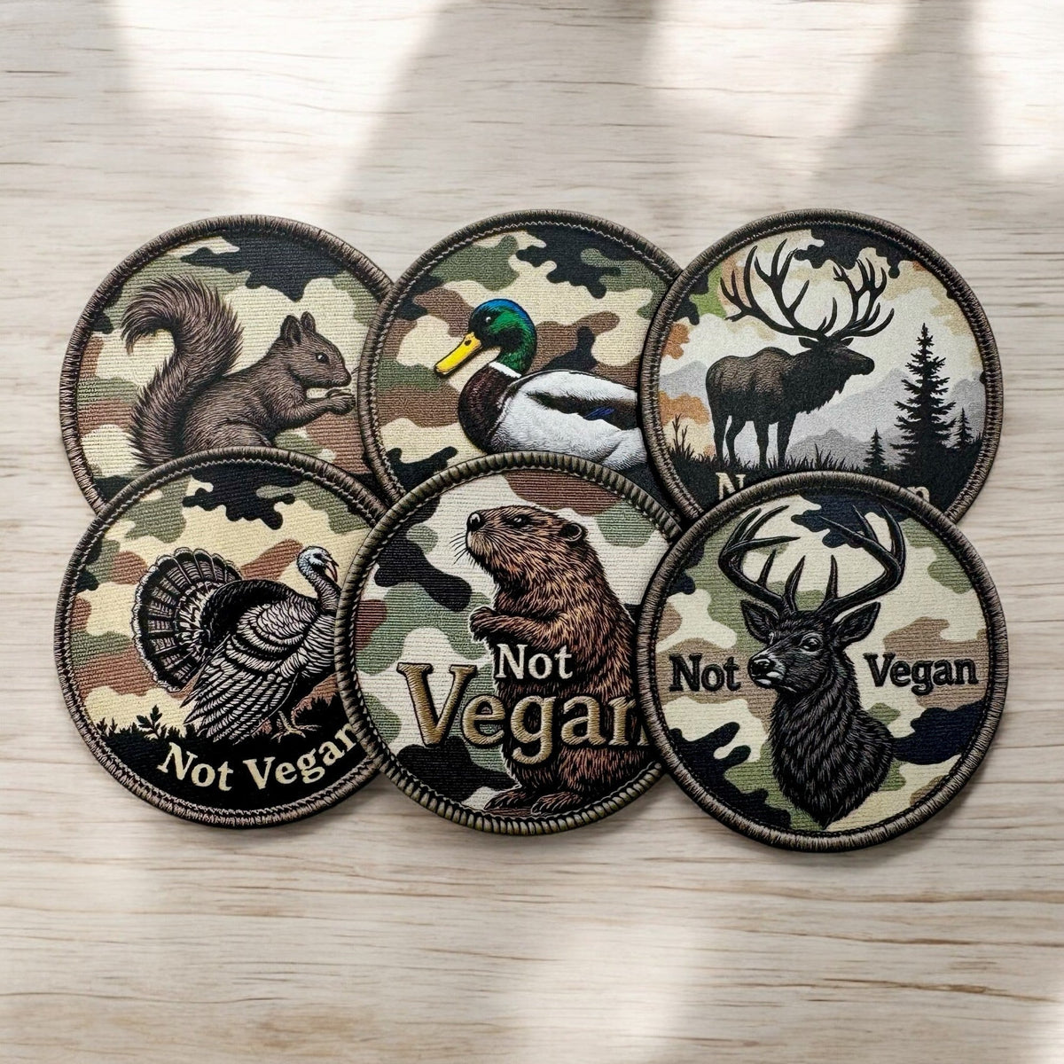 Not Vegan - UV Printed Patch - LoneStar Adhesive