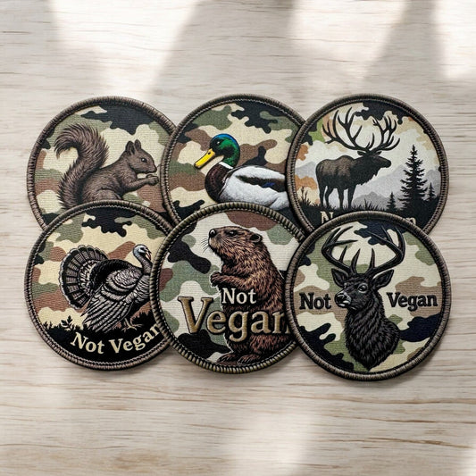 Not Vegan - UV Printed Patch - LoneStar Adhesive