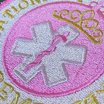 NREMT Princess Funny Medic Embroidered Morale Patch, 3.3x4" | VELCRO® Brand Hook Backing - #LoneStar Adhesive#