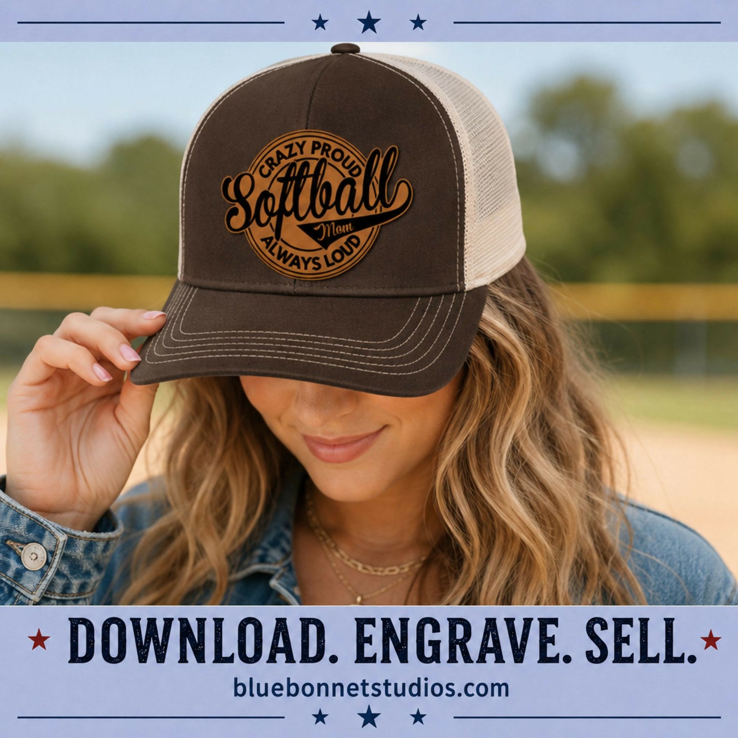 Baseball Softball Patch SVG Bundle, Crazy Proud Always Loud Hat Patch Files, Mom Dad Mama Papa Grandma, Laser Ready SVG XS PNG PDF Digital Download