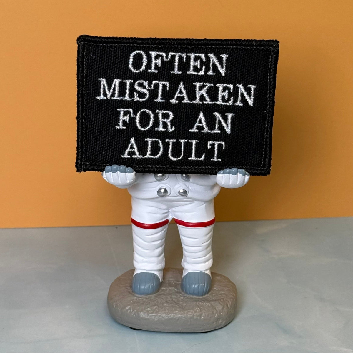 Often Mistaken For An Adult Funny Morale Patch, 2x3" | Made in USA | VELCRO® Brand Hook Backing - #LoneStar Adhesive#