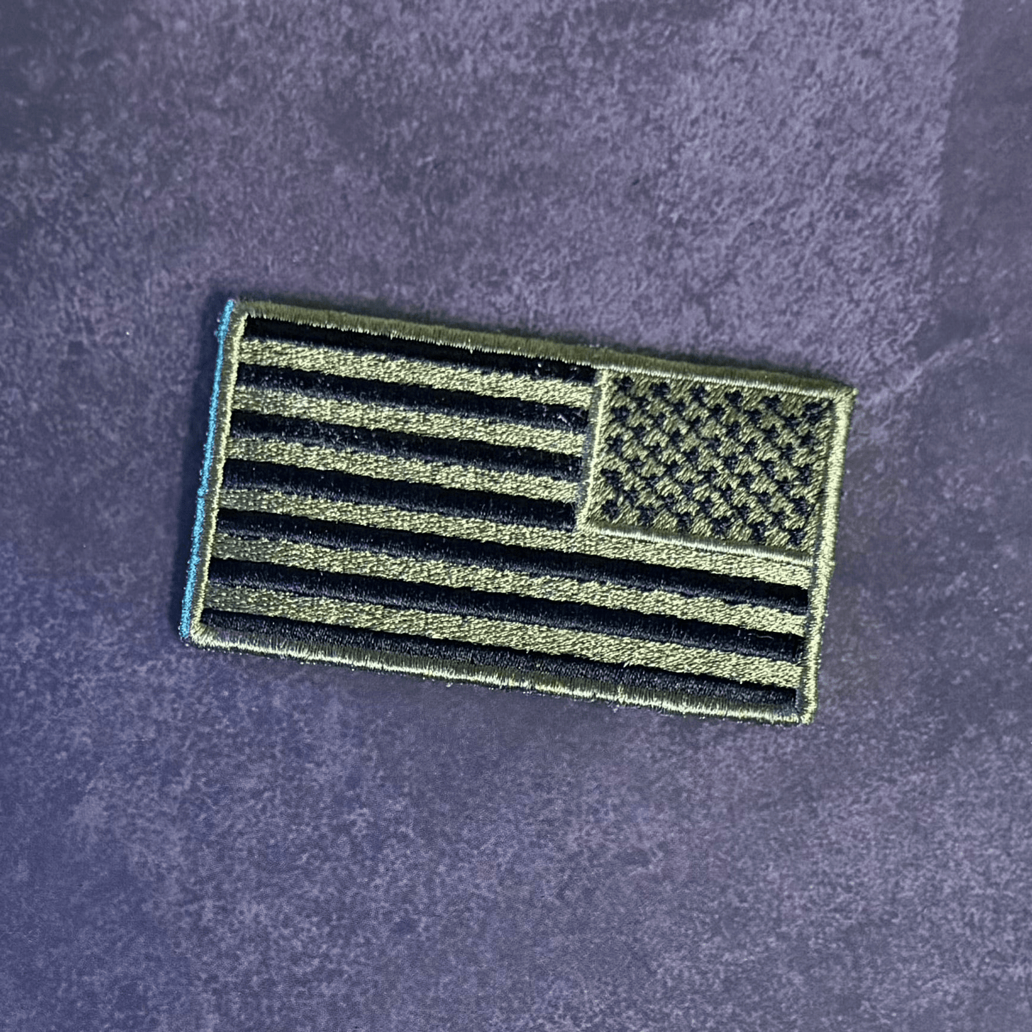 Olive OD Green Tactical American Flag Patch, 2x3.5" | Made in USA | VELCRO® Brand Hook Backing - LoneStar Adhesive