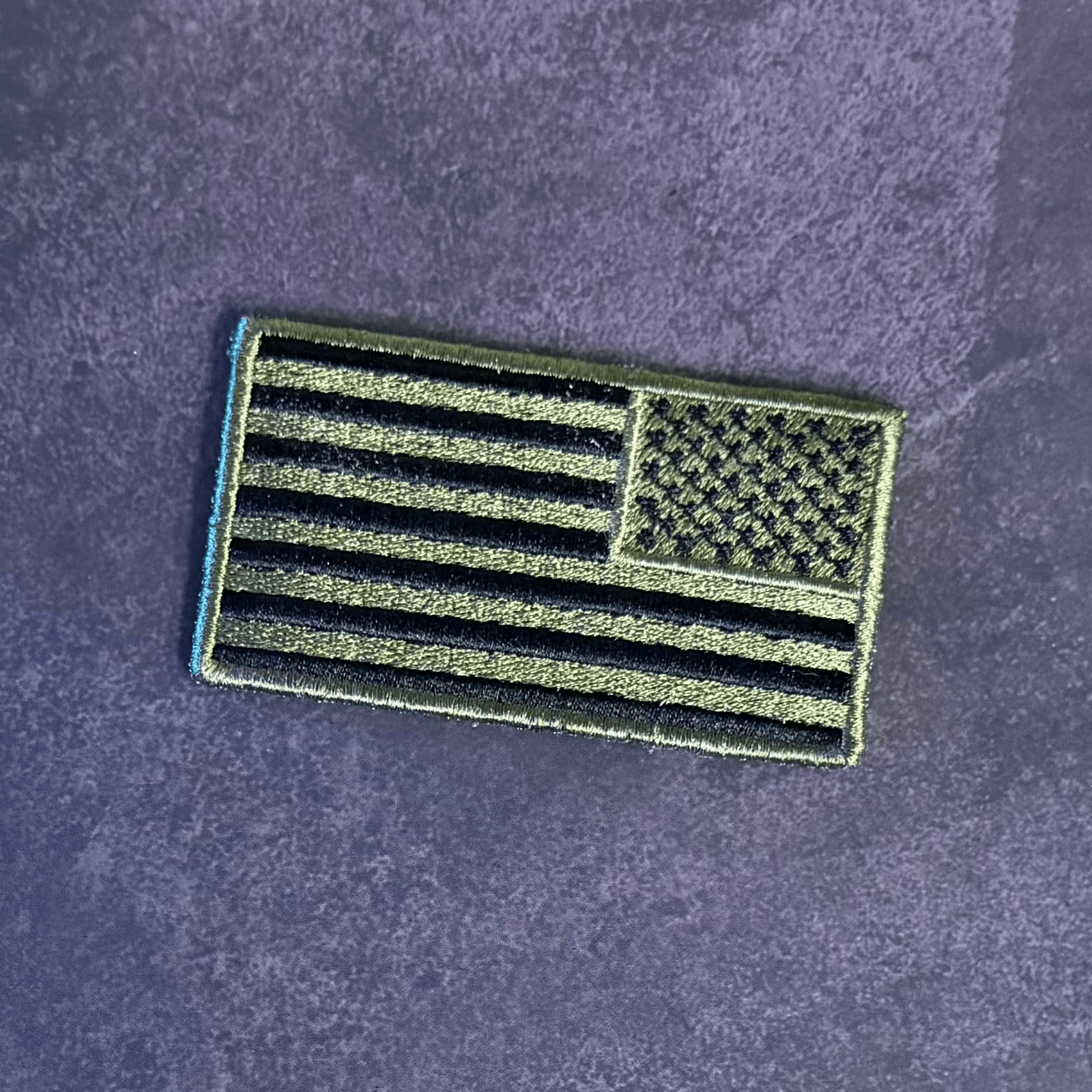 Olive OD Green Tactical American Flag Patch, 2x3.5" | Made in USA | VELCRO® Brand Hook Backing - LoneStar Adhesive