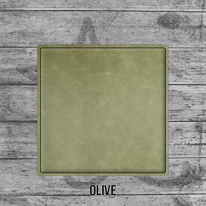 Coasters (6pk of 4" Square): Heritage Collection Premium Leatherette®