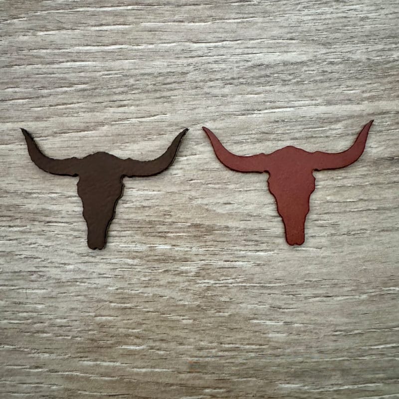 Leatherette Steerhead Iron-On Patch