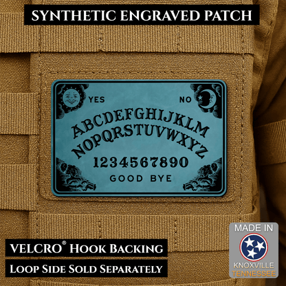 Ouija Talking Spirit Board Funny Morale Patch | Made in USA | VELCRO® Brand Hook Backing - LoneStar Adhesive