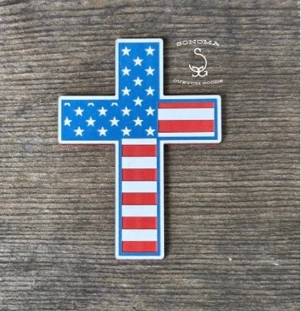 PATRIOTIC CROSS - LoneStar Adhesive