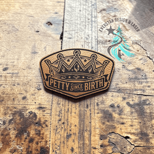 Petty Since Birth Copper Leather Patch - LoneStar Adhesive