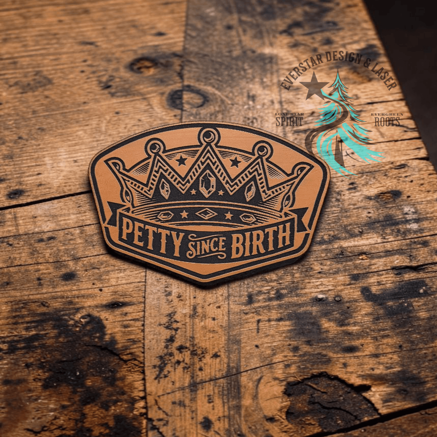 Petty Since Birth Leather Patch - LoneStar Adhesive