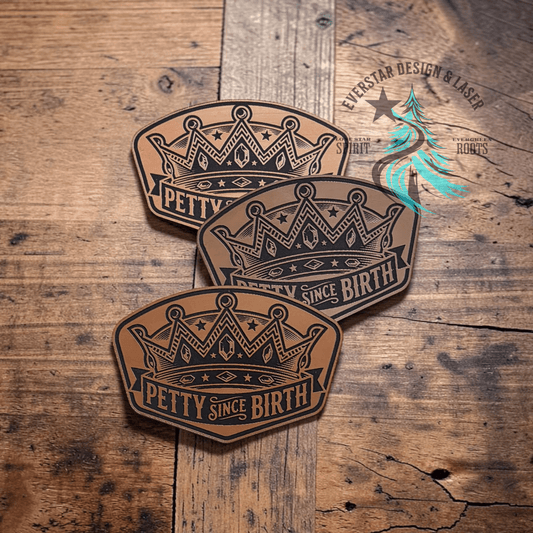 Petty Since Birth Leather Patch - LoneStar Adhesive