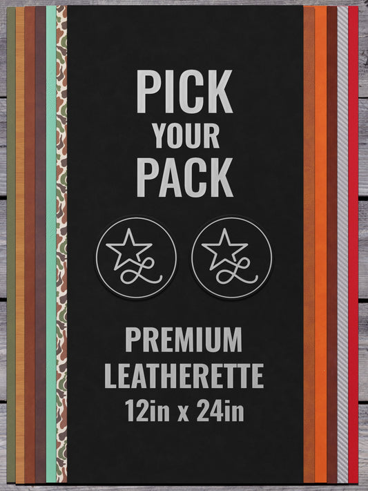 "Pick Your Pack" Durra - Bull Premium Leatherette™ Sheets (12x24) - #LoneStar Adhesive#