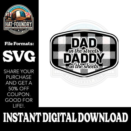 Plaid Dad in The Streets SVG - #LoneStar Adhesive#