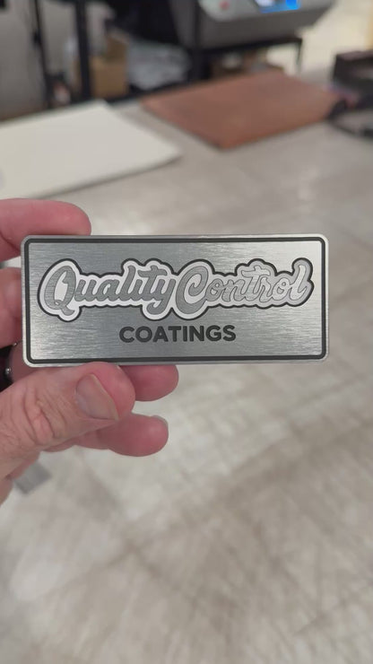 Acrylic: Stainless / Black / White TriLayer Durra-Bull™ Laserable Panels (12"x24")