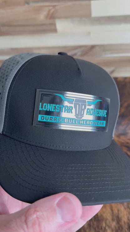 Acrylic: Stainless / Black / Turquoise TriLayer Durra-Bull™ Laserable Panels (12"x24")