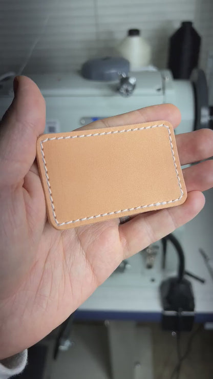 Jersey Tan Top-Grain Stitched Leather Patches