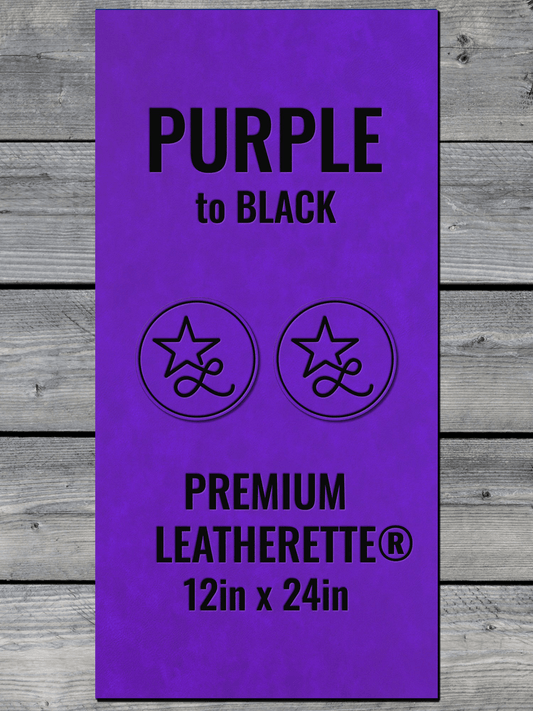 PREMIUM leatherette® laserable panel by LoneStar, 12x24 inch faux leather sheet in, 1.5mm thick with thermal-activated Durra-Bull adhesive backing, ideal for laser engraving and cutting
