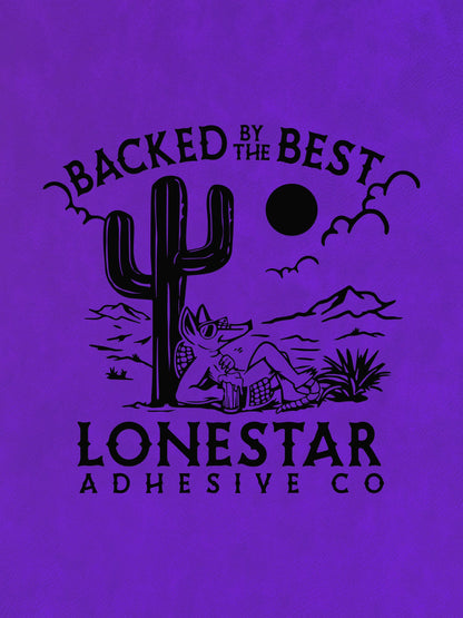 Purple/Black Durra-Bull Premium Leatherette™ Sheets (12x24) - #LoneStar Adhesive#
